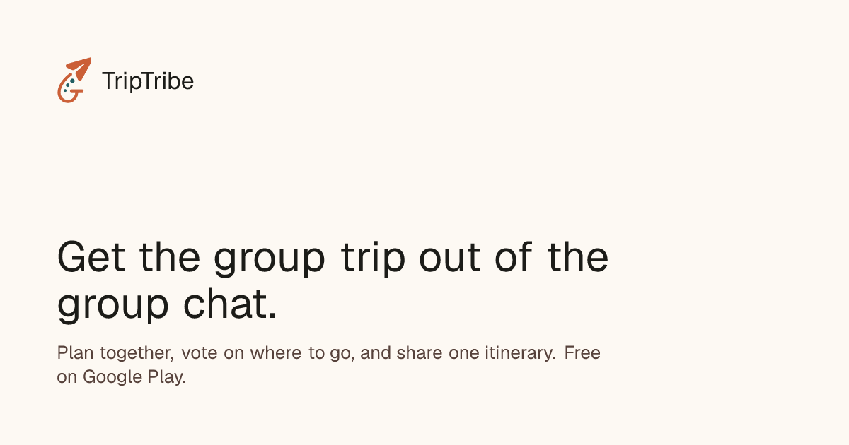 Group trips don't fall apart at the destination. They fall apart in the group chat.